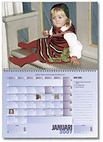Exempel p en fotokalender som vggalmanacka