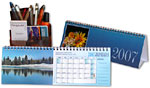 Exempel p en fotokalender som bordsalmanacka